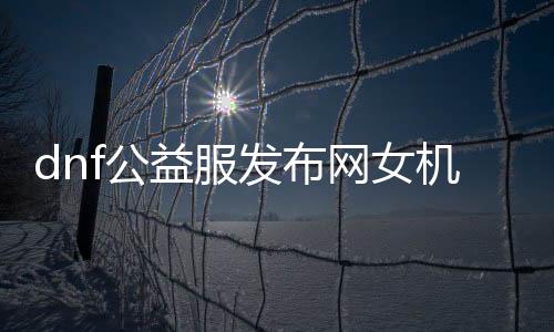 dnf公益服发布网女机器3转攻略,女机器3转技术理会