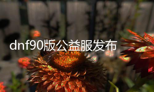 dnf90版公益服发布网（最新版本先容及玩法攻略）
